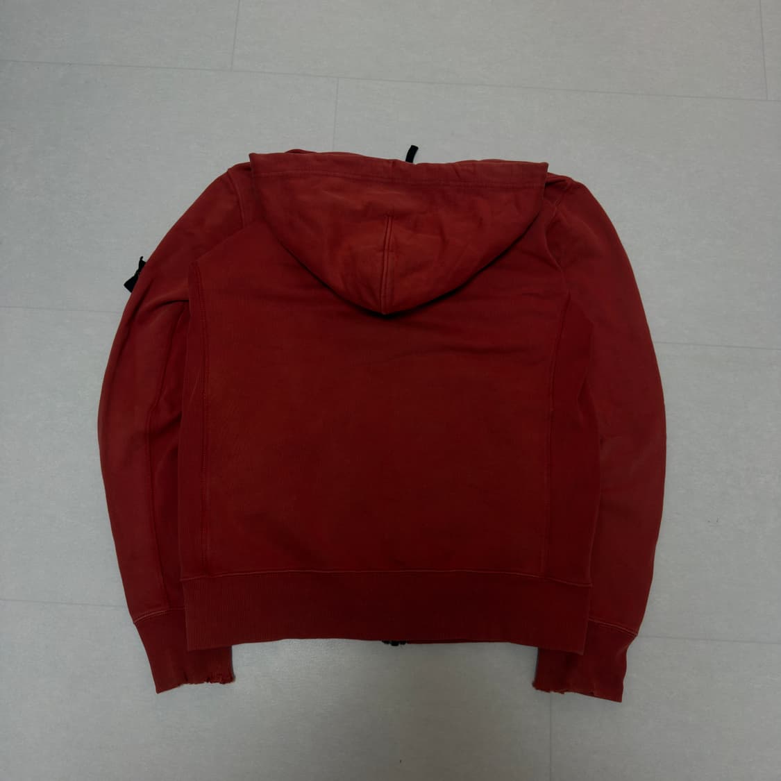 [ L ] 스톤아일랜드 아카이브 하바네로 버건디 후드집업 상품이미지5