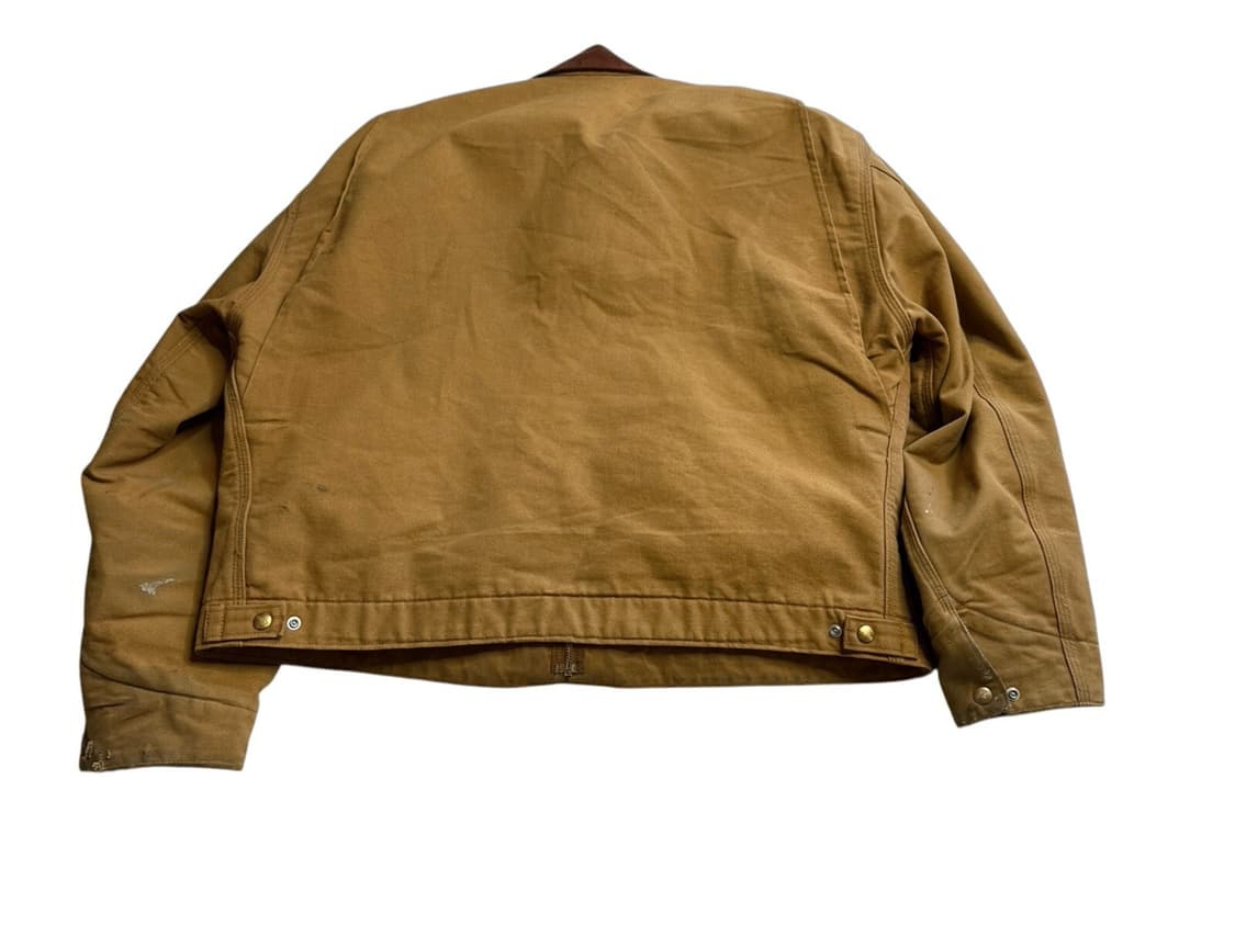 90s 칼하트 J01 디트로이트 린나이 오셰이 컴퍼니 커스텀 자켓 브라운 상품이미지4