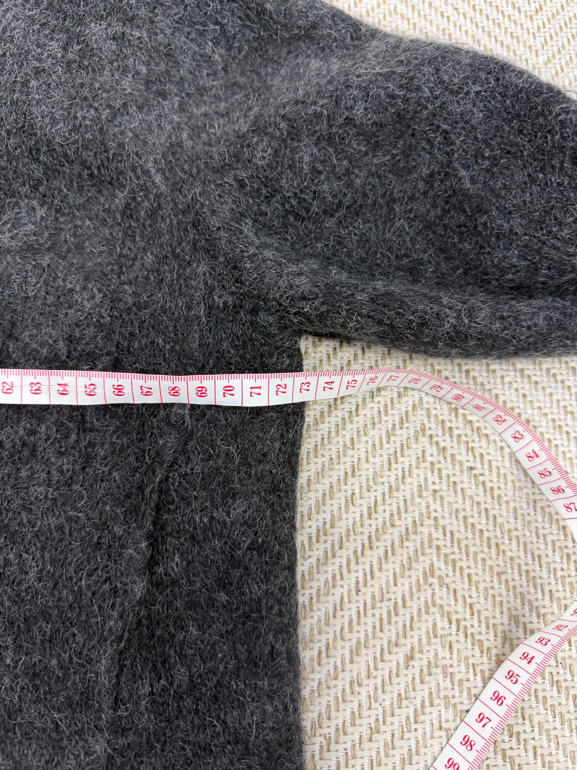 정품) 시스템옴므 한섬 오버사이즈 모헤어 가디건 100 상품이미지8