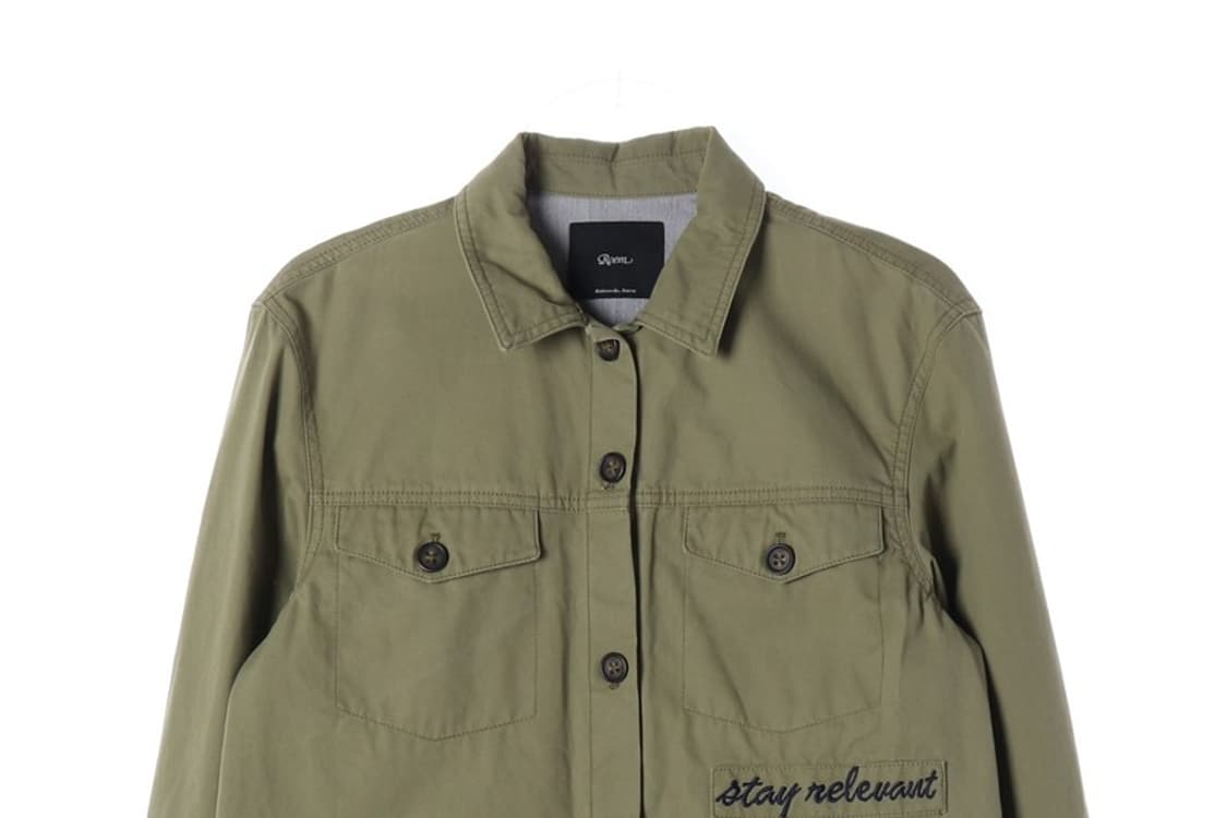 로엠 카키 코튼 워크웨어 셔츠 자켓 상품이미지3