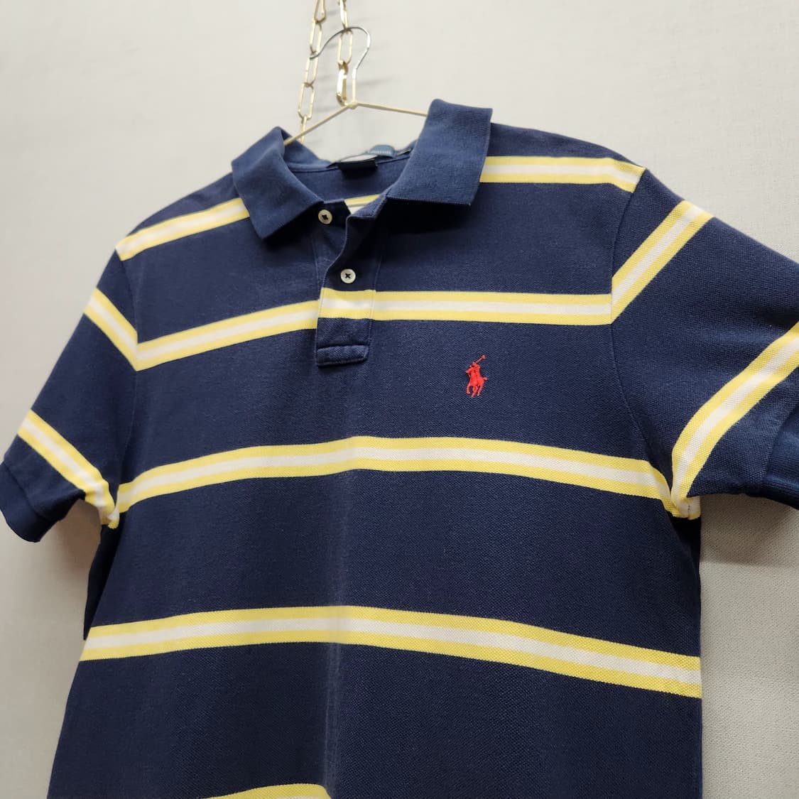 폴로랄프로렌 로고 스트라이프 반팔카라 L(M) 남여공용 상품이미지3