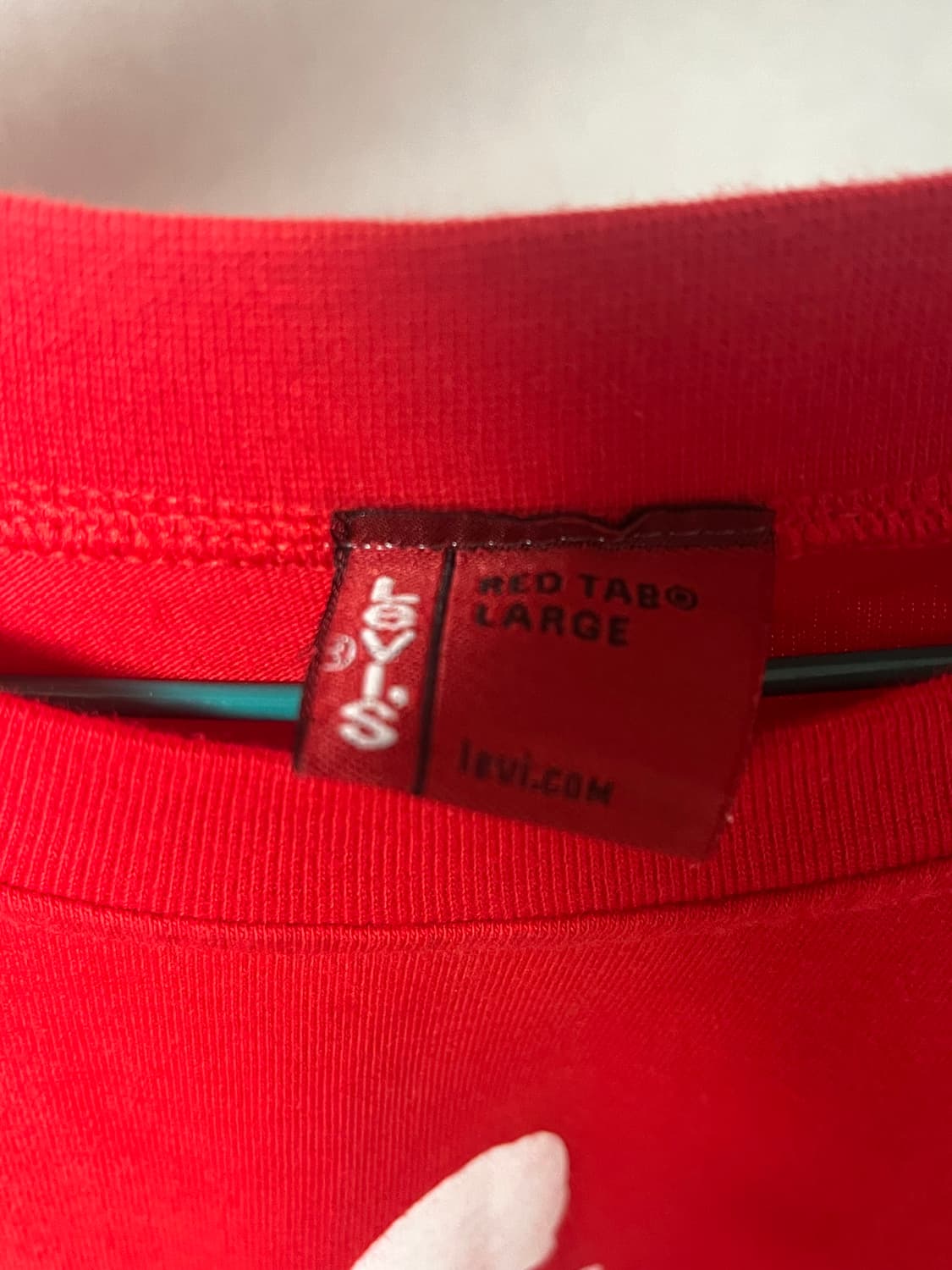 Levi's 501 레드 긴팔 티셔츠 L 상품이미지3