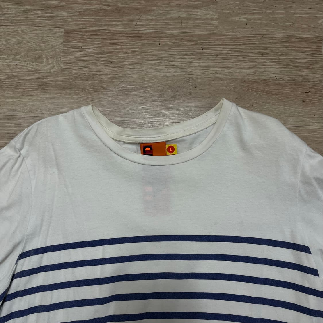 럭키슈에뜨 암프린팅 스트라이프 반팔티 L/100 상품이미지2