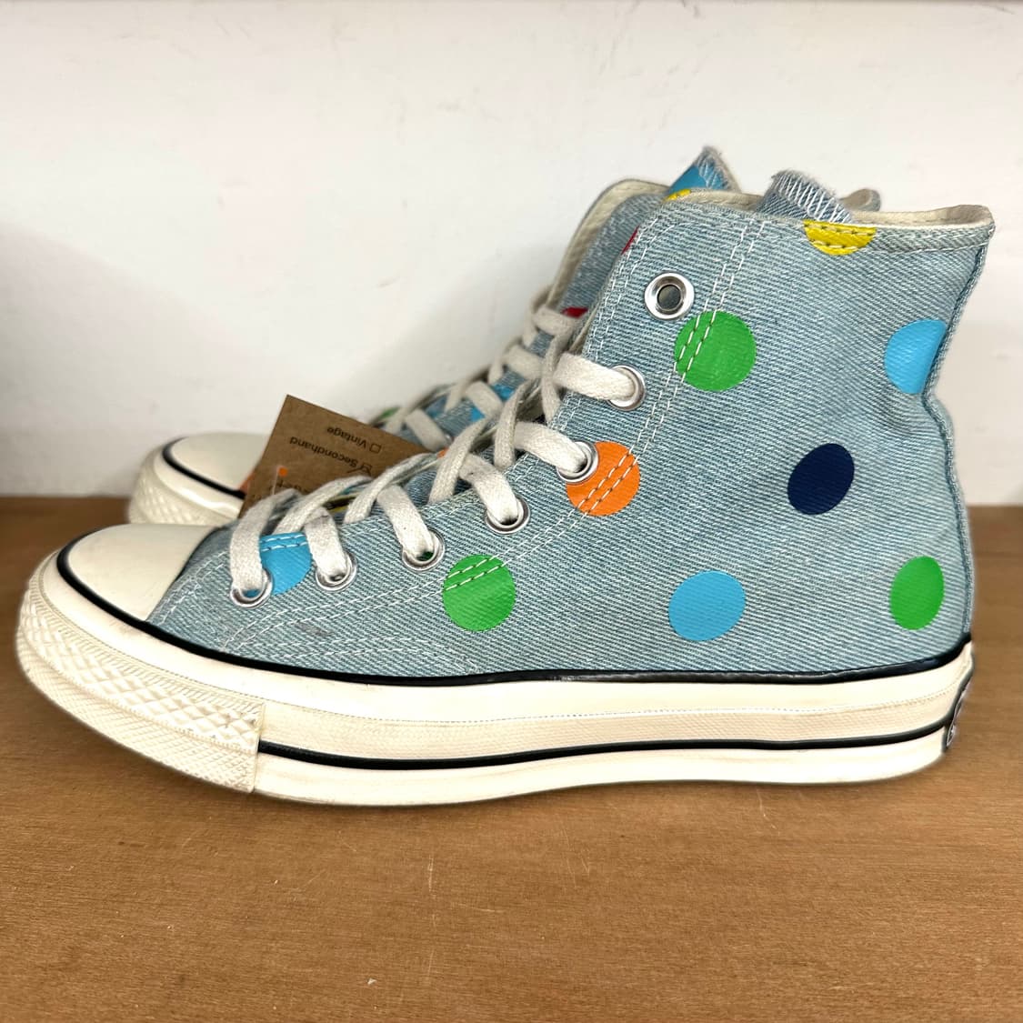 컨버스 x 골프왕 데님 도트 척70 하이 상품이미지1