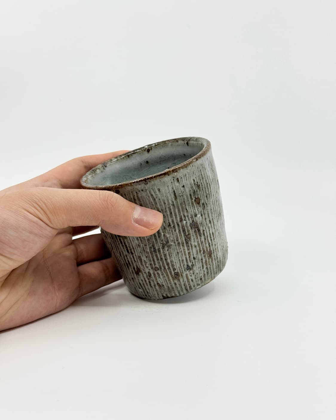 수공예 고히키 빗살무늬 컵 1p 상품이미지2