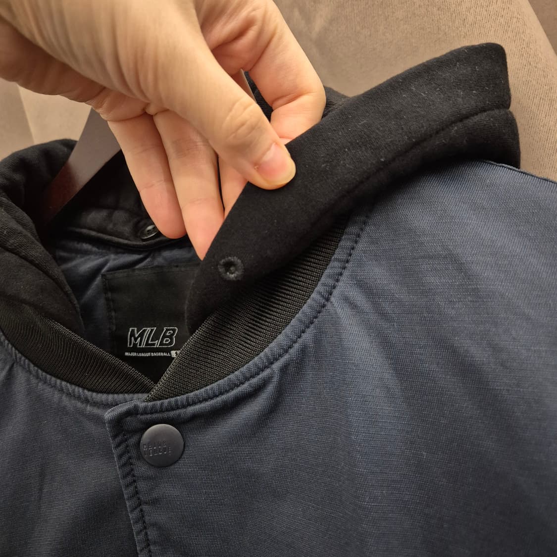 MLB 뉴욕 양키스 빅로고 후드 바시티 자켓 상품이미지3