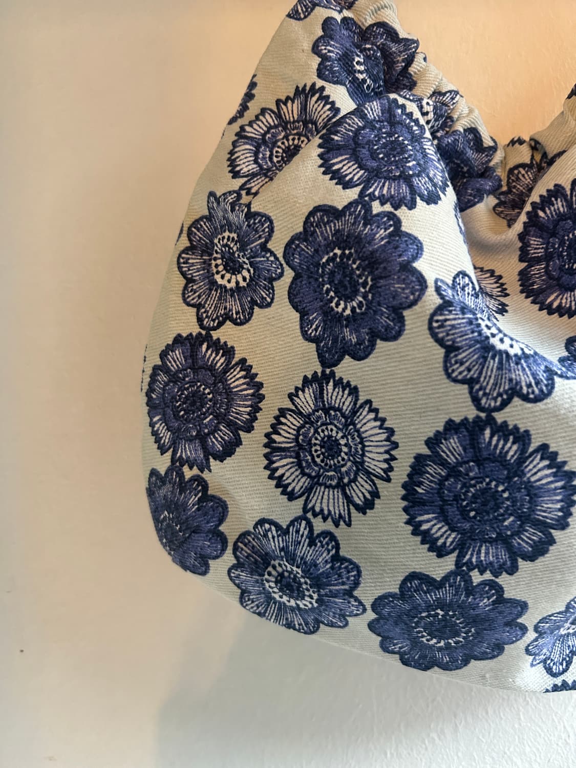 파란꽃 핸드백  상품이미지2