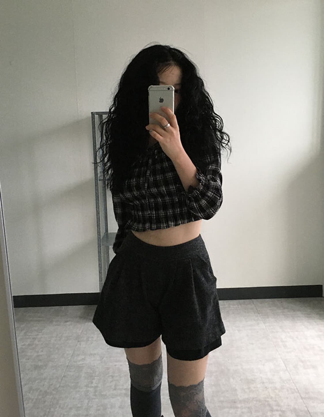 check smock blouse 상품이미지2