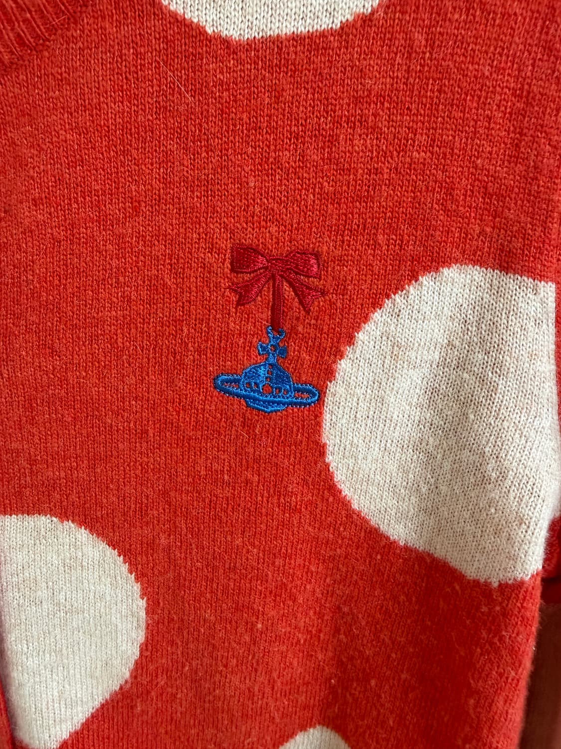 비비안웨스트우드 레드라벨 빅 도트 가디건 상품이미지4