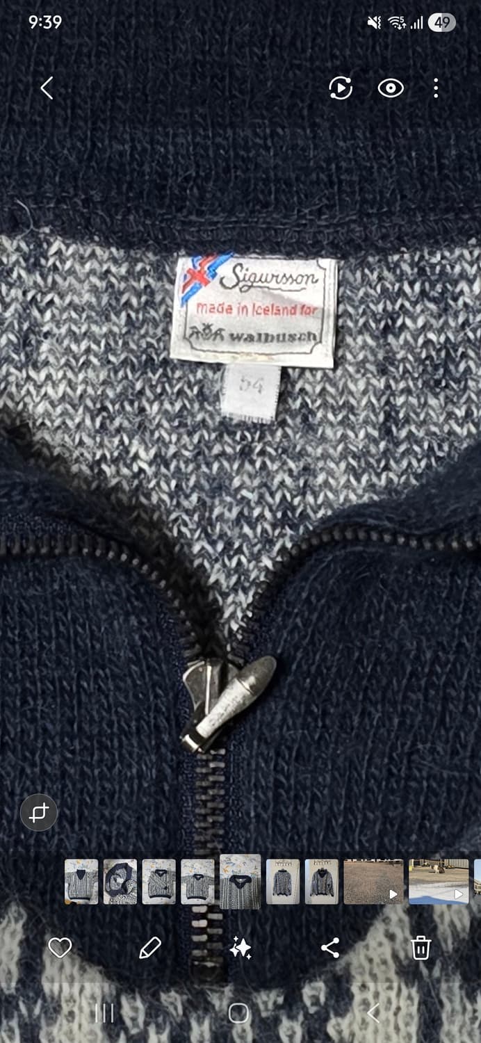 Sigursson 아이슬란드 패턴 니트 2XL 상품이미지3