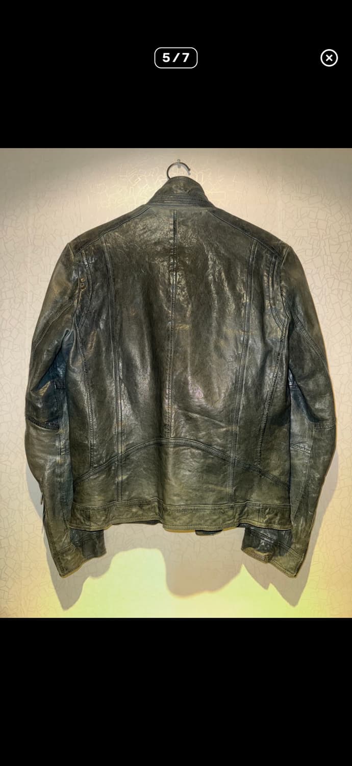 우영미 레더 자켓 상품이미지6