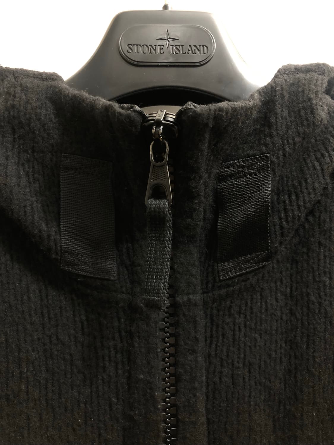 [S] 05‘스톤아일랜드 후드집업 울자켓 블랙  상품이미지4