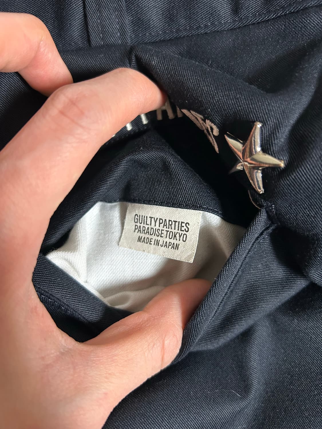 [M] 와코마리아 울프스헤드 치노 네이비 상품이미지4