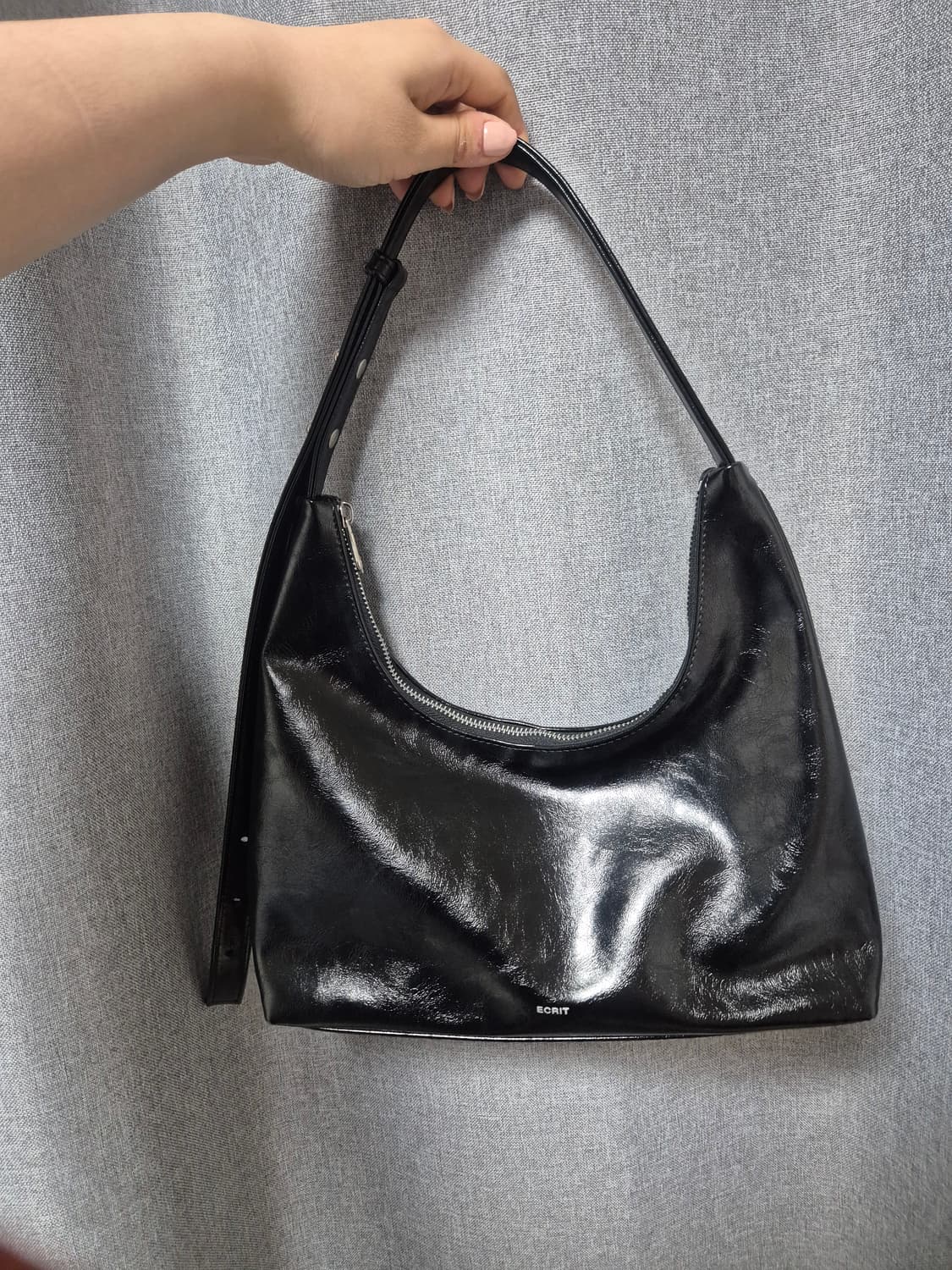 🖤ECRIT 유광 블랙 숄더백/크로스 투웨이백 상품이미지6