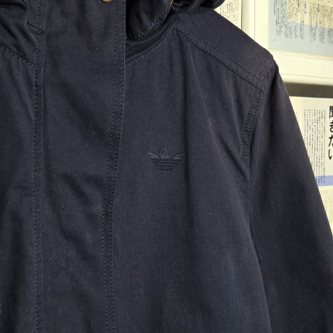 아디다스 네이비 코튼 양털 야상 점퍼 상품이미지4