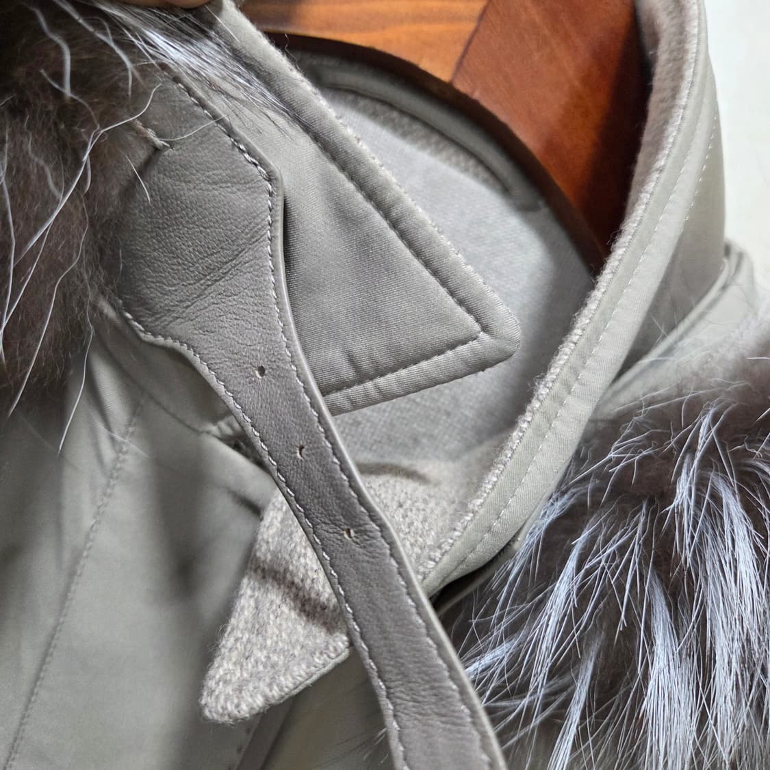 로로피아나 폭스 패딩 하프 코트 상품이미지2