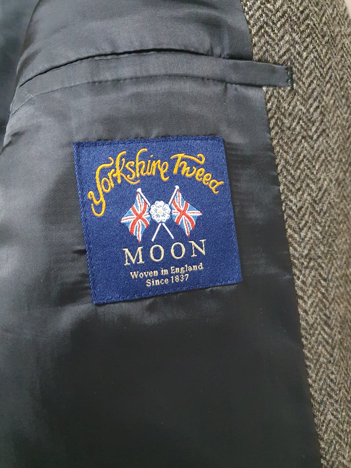 인사일런스 아브라함분 트위드 블레이저 헤링본 L 상품이미지5