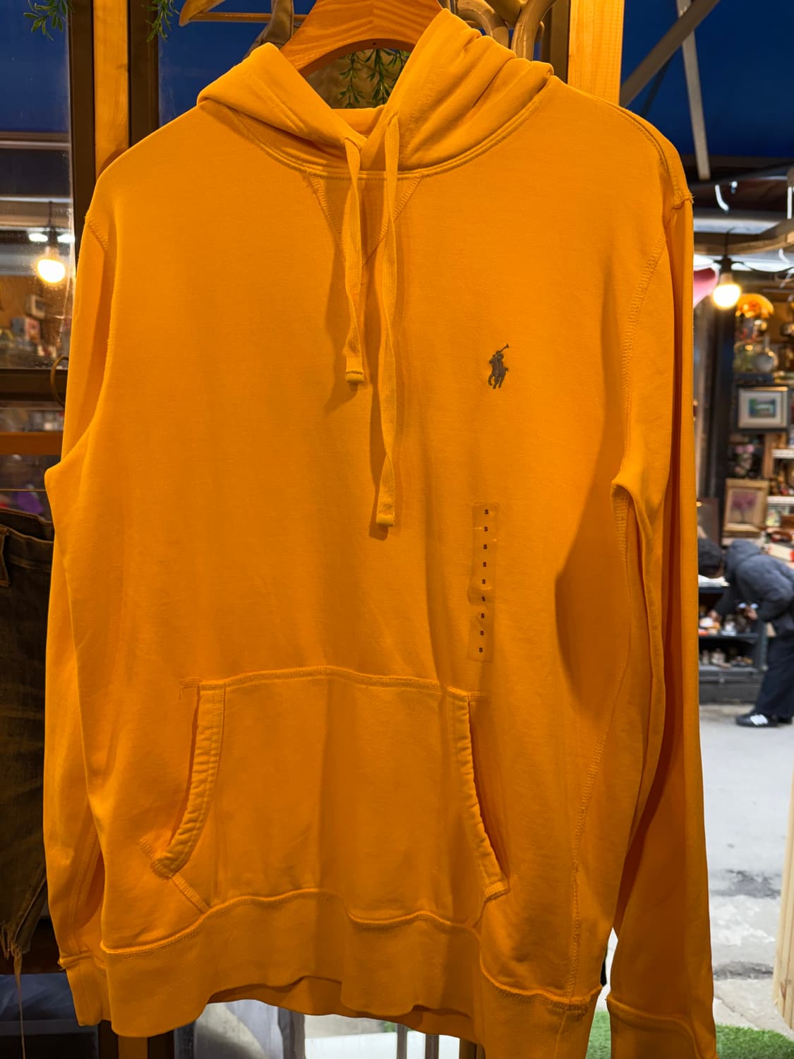 폴로 랄프로렌 그레이포니 옐로우 피그먼트 후드티 상품이미지1