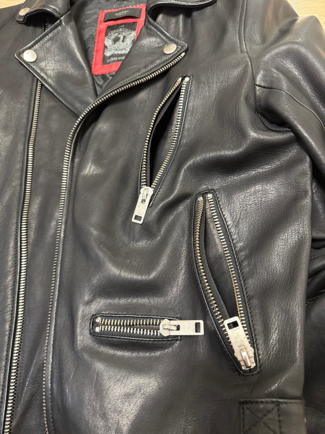 DIESEL TIMELESS / 램스킨 라이더 자켓 (유니섹스) 상품이미지4