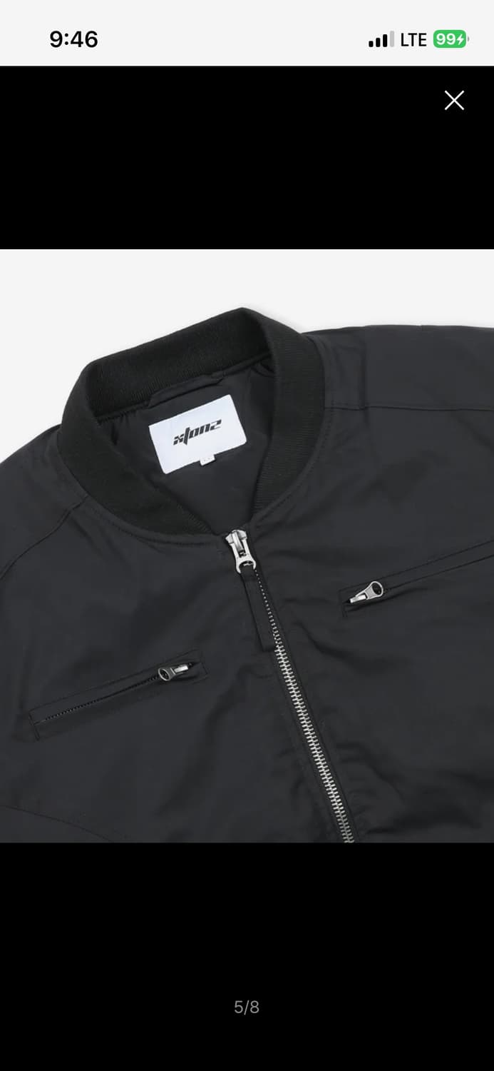 엑스톤즈 XJ107 인시전 셔링 MA-1 자켓 (BLACK) 상품이미지6