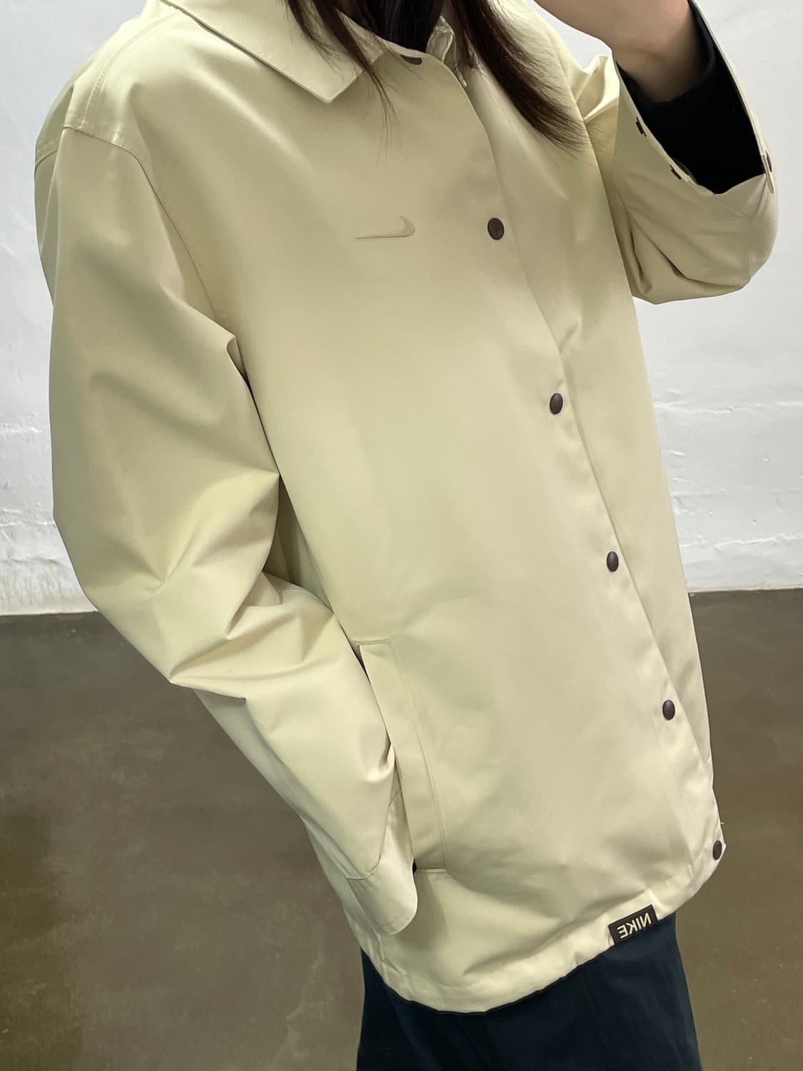 나이키 코치 자켓 베이지 M 상품이미지2