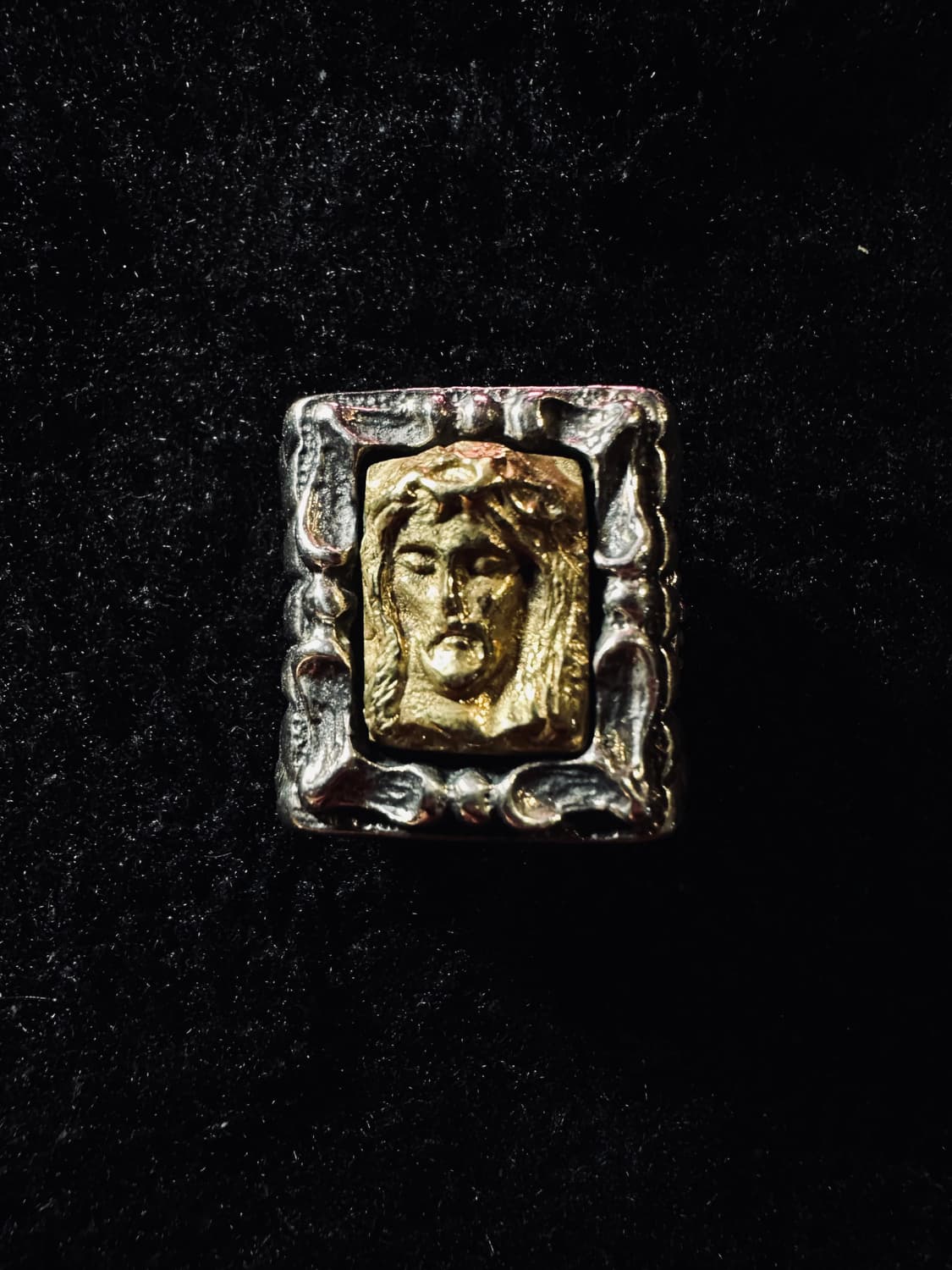 킹크로치 지져스 프레임 반지 킹크로치 은반지 상품이미지3