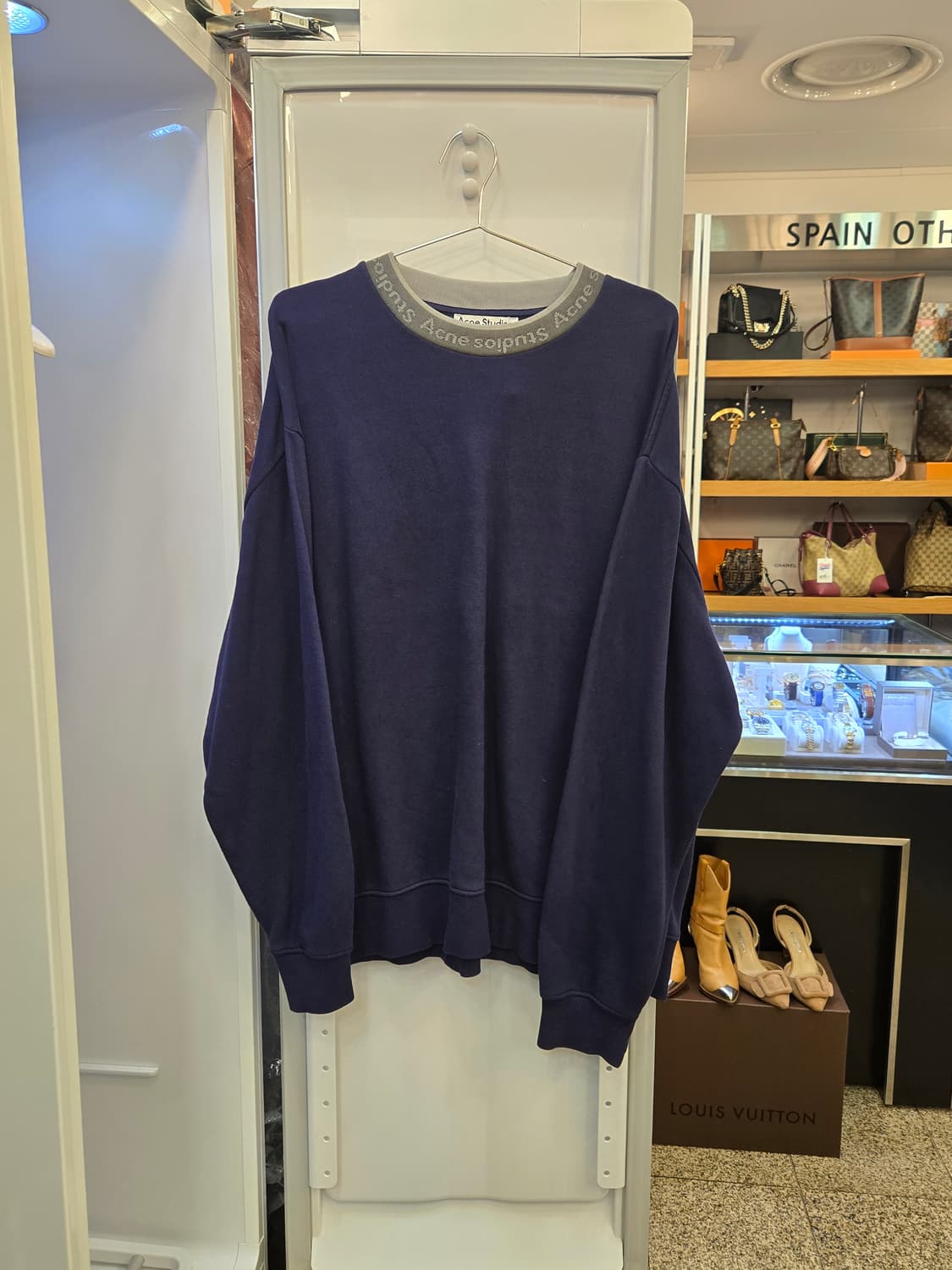 아크네 스튜디오  풀톤 넥 로고 오버핏 맨투맨 상품이미지1