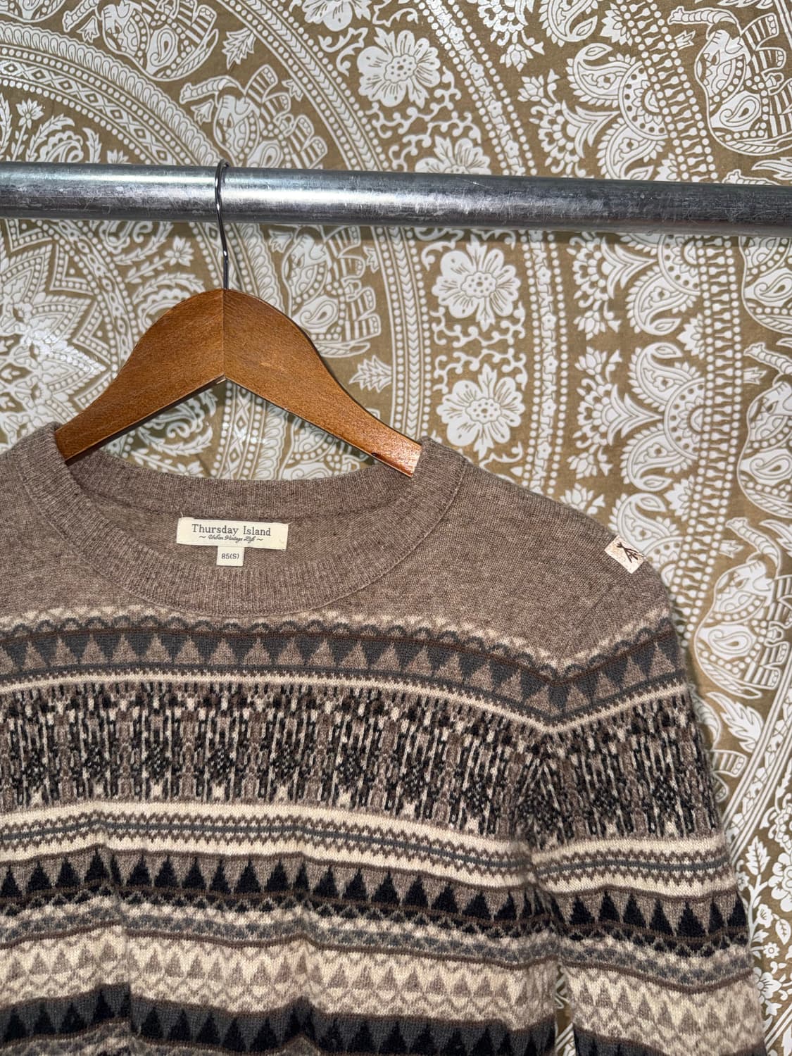 써스데이아일랜드 여성 에스닉 니트  상품이미지4