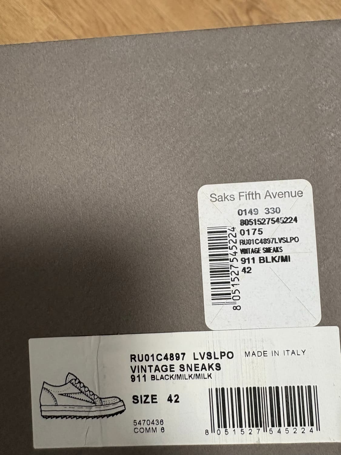 릭오웬스 반스 스웨이드 42 상품이미지5