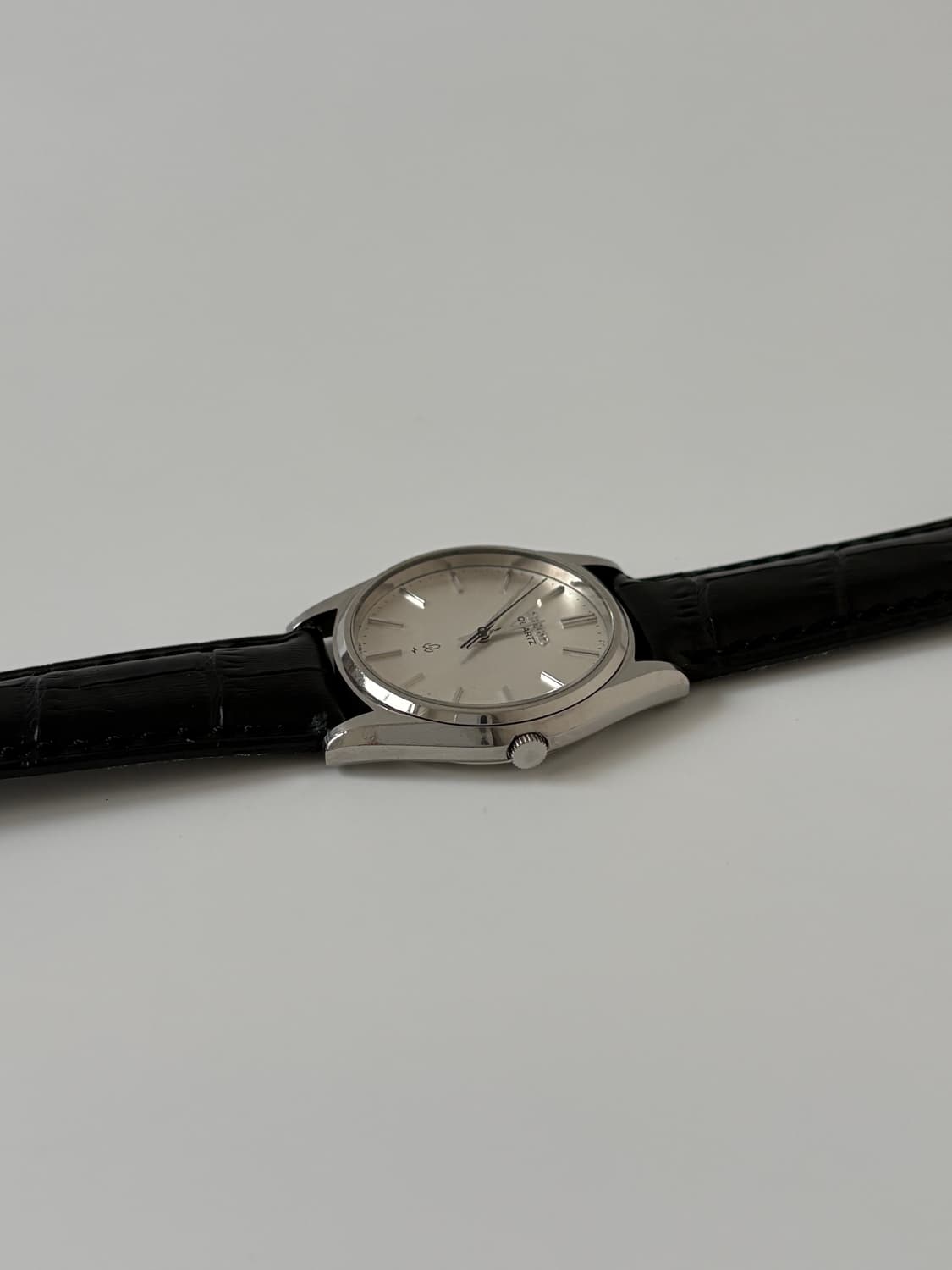 1980s Linen Dial Silver Quartz 상품이미지5