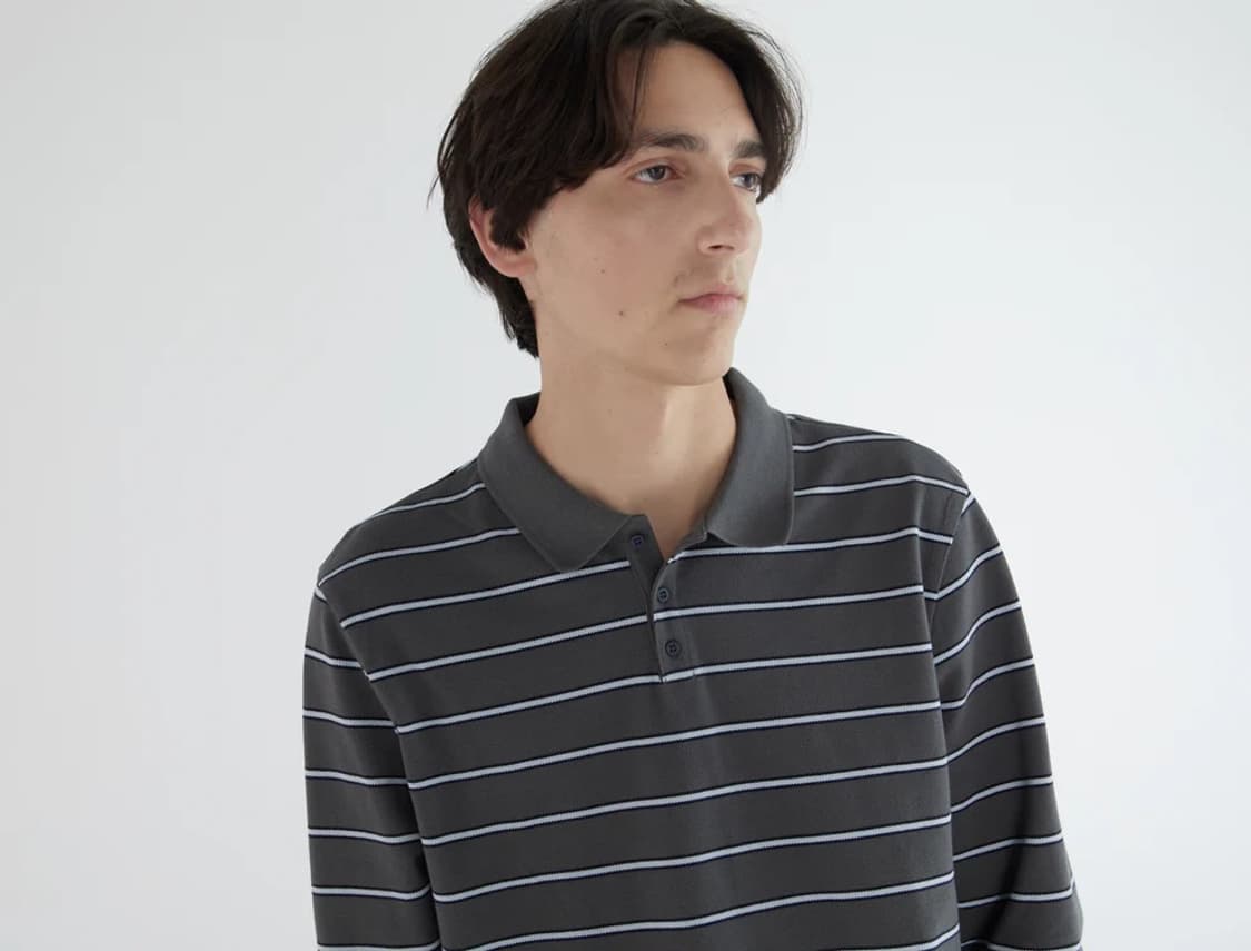 [M,L,XL]팔로마울 Coty 스트라이프 폴로 니트 상품이미지4
