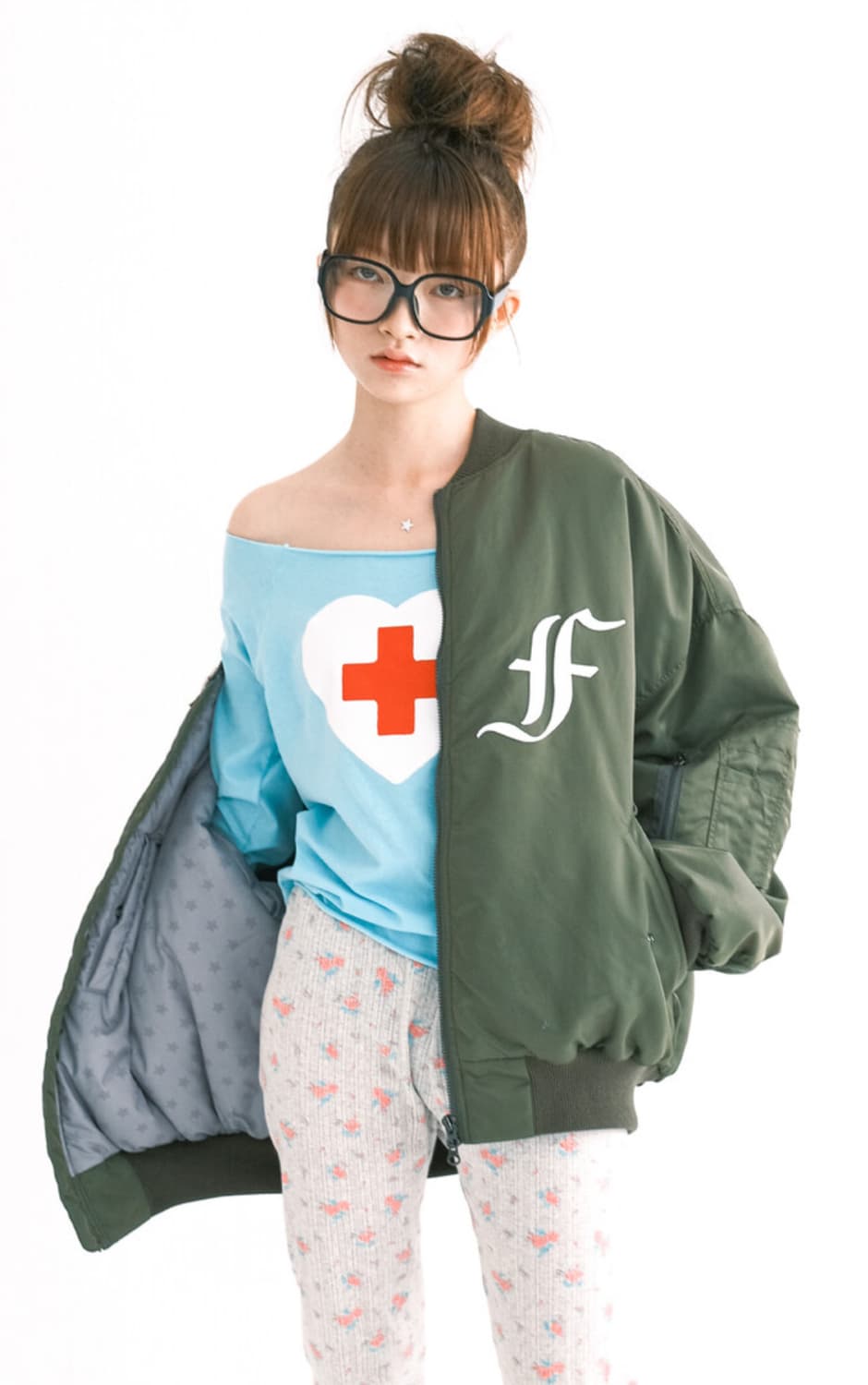 (판매) 샵페어리 봄버 카키 상품이미지1