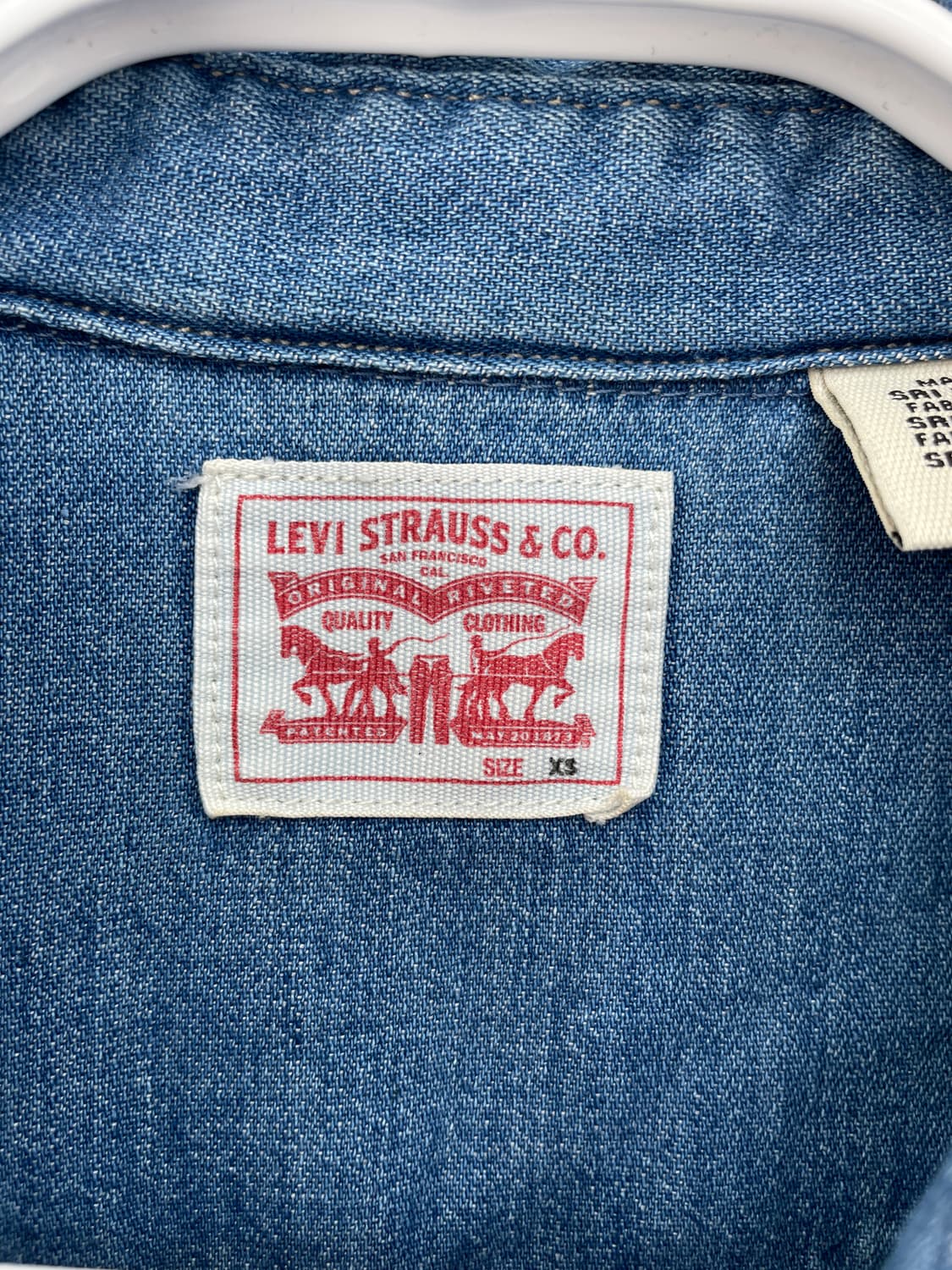 리바이스 데님 셔츠 원피스 롱 청남방 상품이미지7