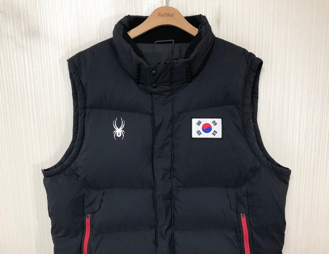 스파이더국대 레슬링국대 팀코리아 덕다운 패딩베스트 5XL(125) 상품이미지2