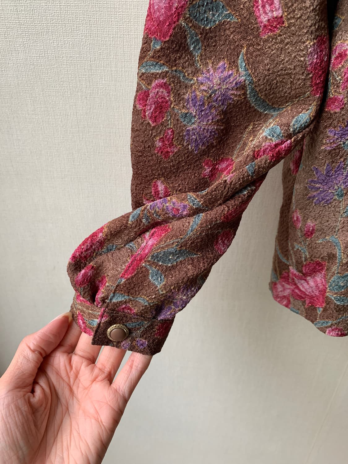 vintage flower puff blouse 상품이미지4