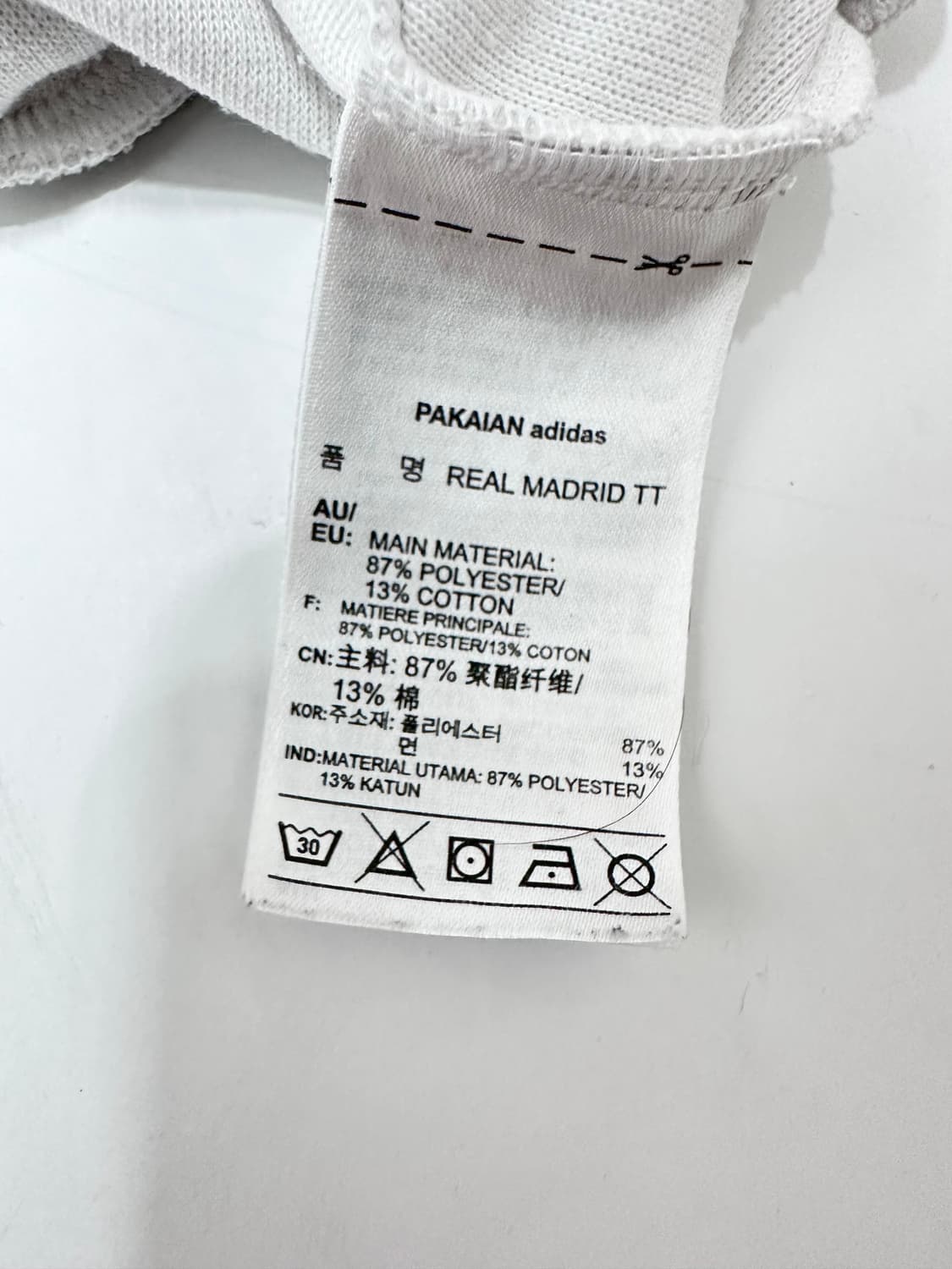 아디다스 레알마드리드 흰검 화이트 져지 상품이미지5