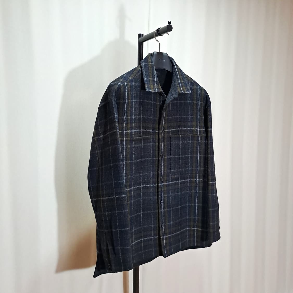 (새상품급) 질스튜어트뉴욕 19FW 울캐시미어 아우터 셔츠 100 B50 상품이미지3