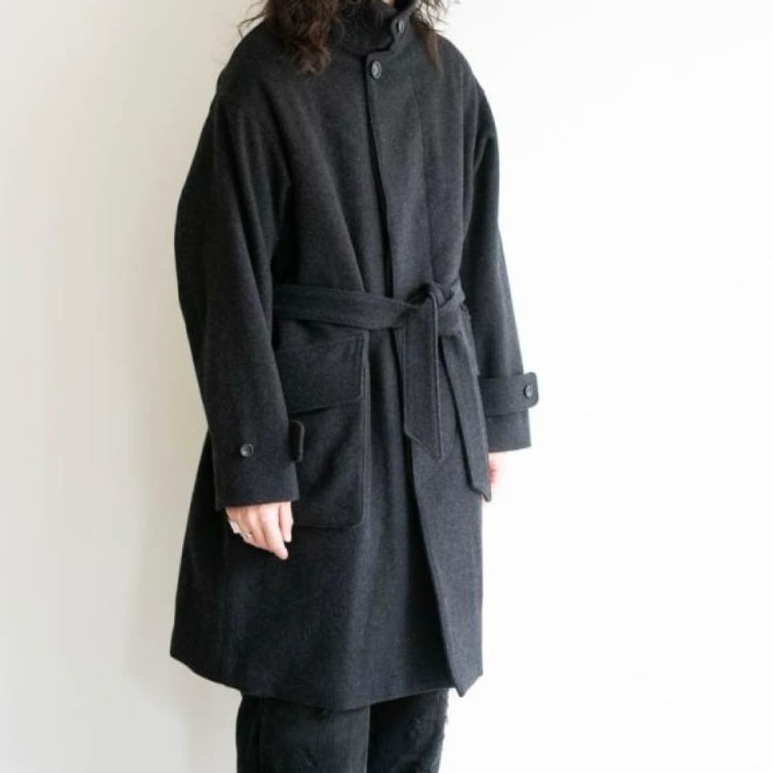 올드조 old Joe 캐시미어멜튼새들 코트 38 상품이미지9