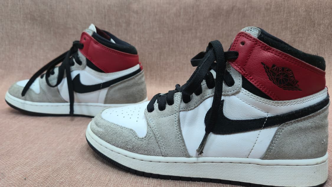 나이키 240mm- 에어 조던 1 하이 스니커즈 화이트/레드 상품이미지4