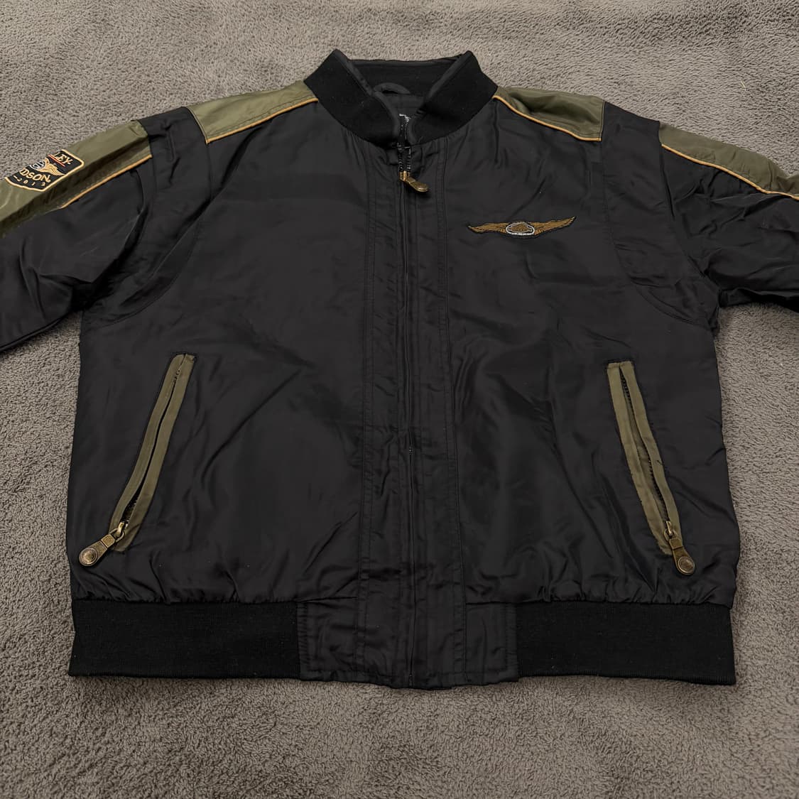 [ 정품/M ] 할리데이비슨 110주년 로고 루즈핏 라이더 자켓 상품이미지2