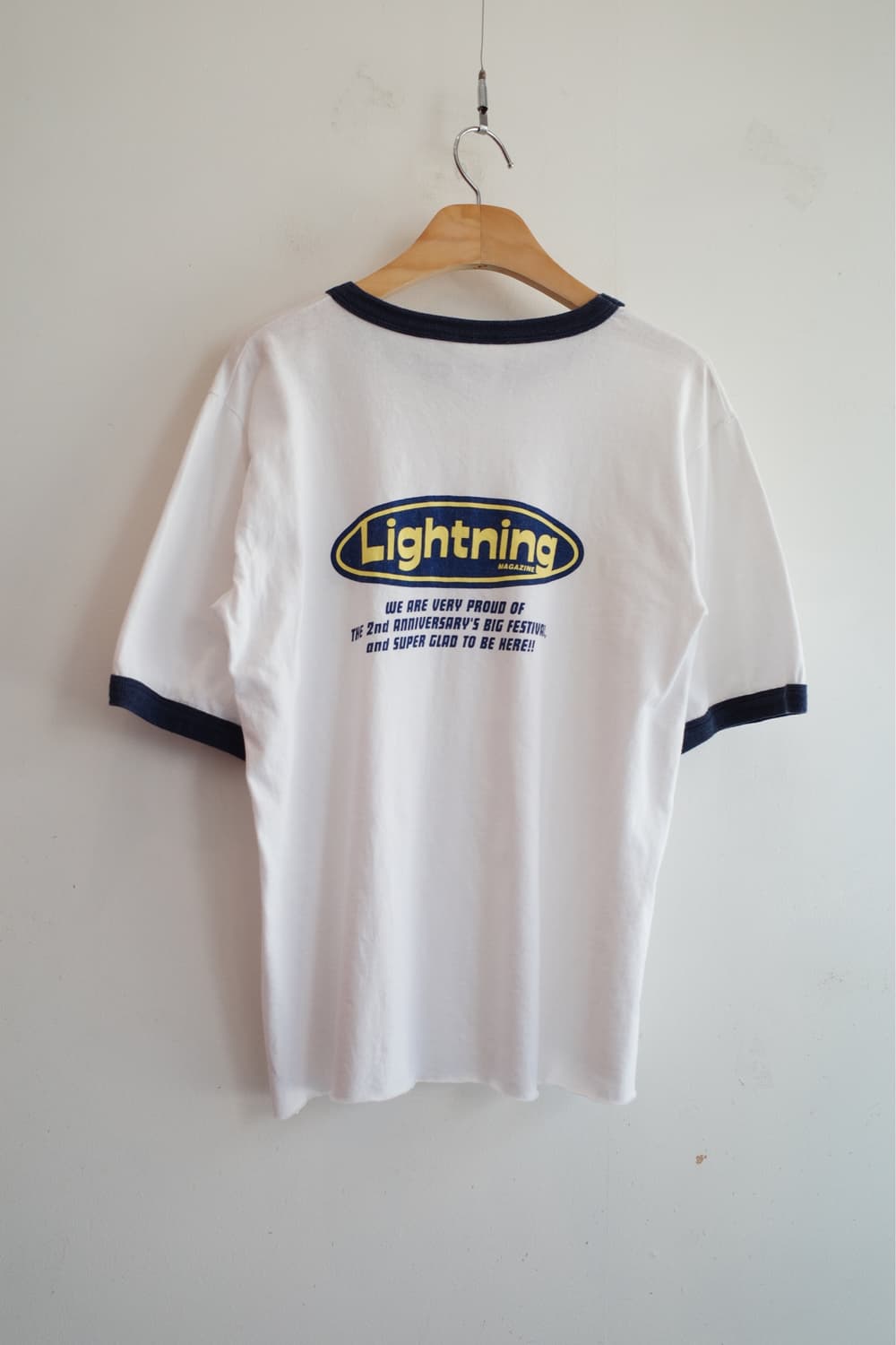 Lightning 라이트닝 매거진 링거 티셔츠 (MADE IN USA) 상품이미지6
