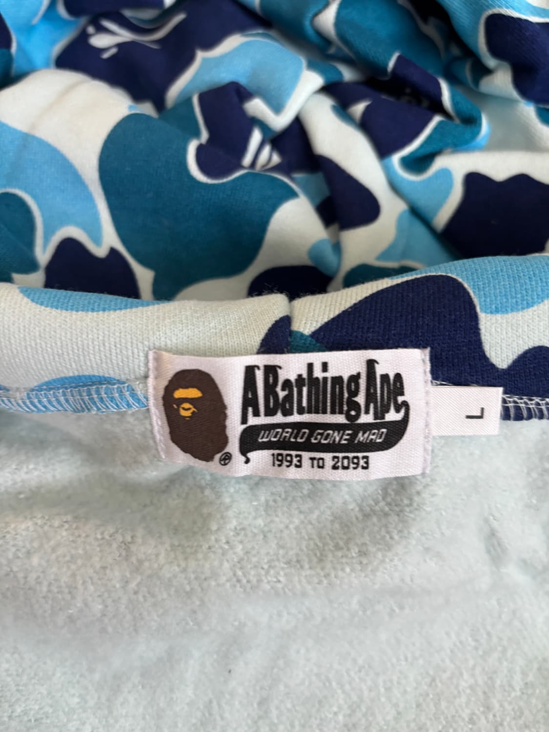 베이프 ABC 카모 샤크 후드집업 청계 상품이미지3