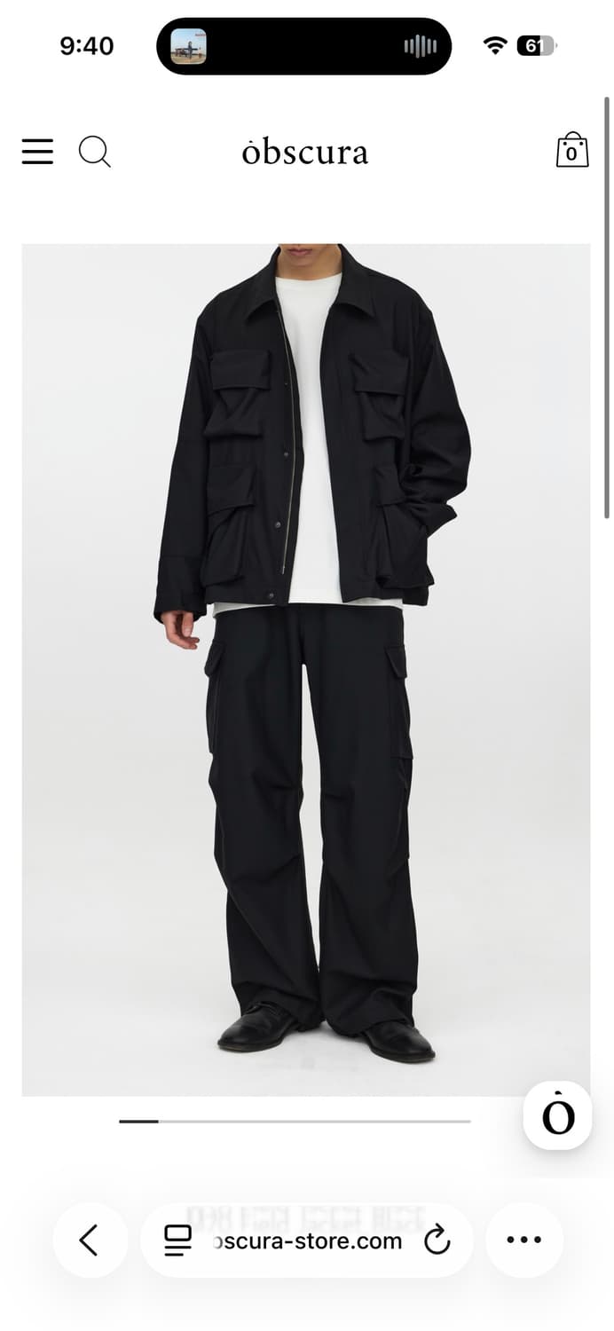 옵스큐라 유스 m70 필드자켓 블랙 사이즈 s 상품이미지1