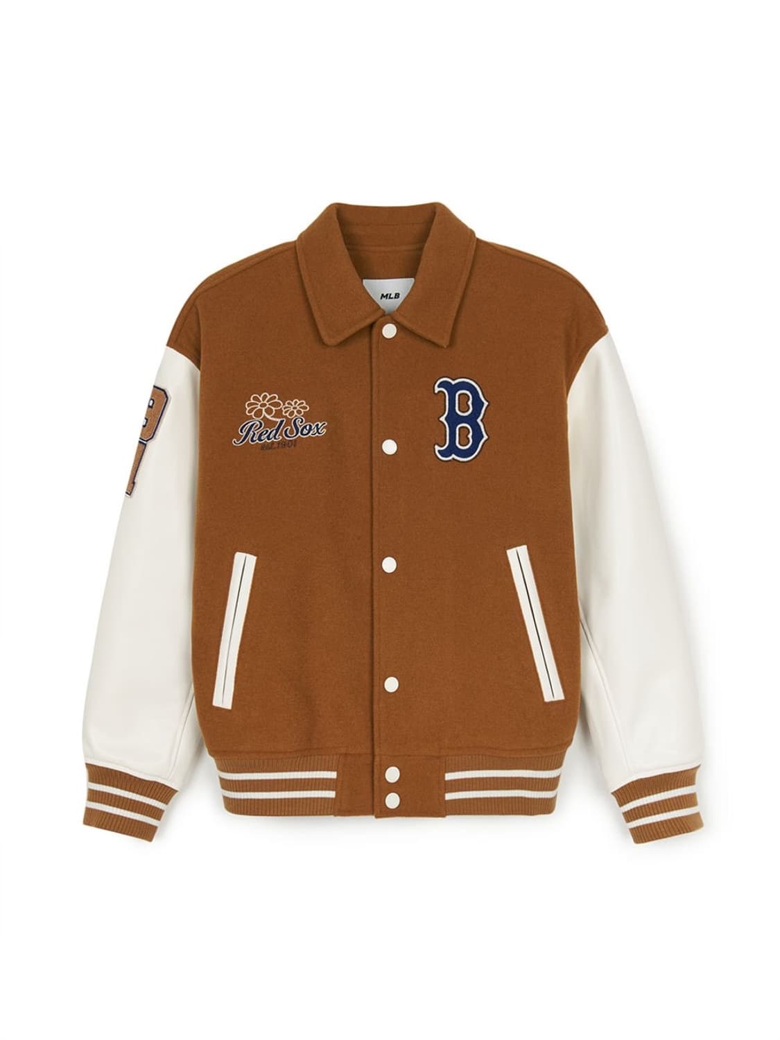 MLB 엠엘비 코리아 울 팝 카라 바시티 자켓 NY 카멜 XL 상품이미지1