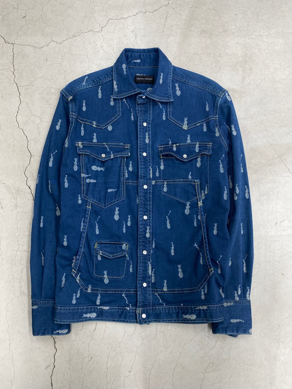 츠모리 치사토 엠브로이드 데님 자켓 상품이미지4