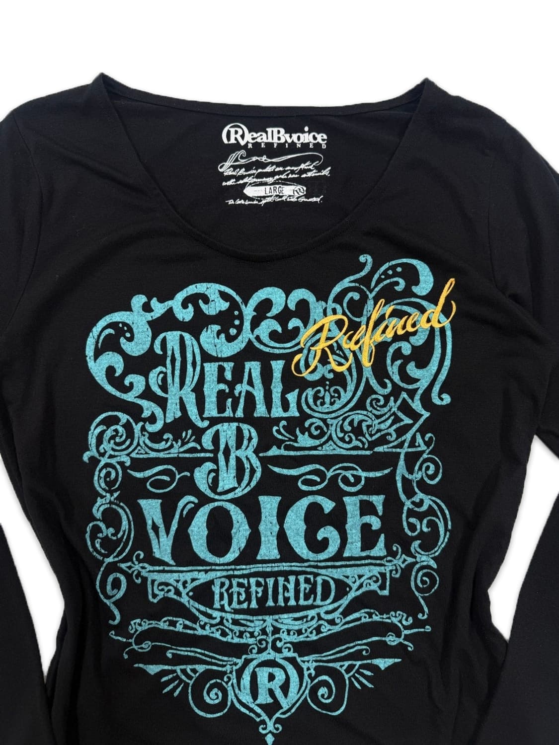 빈티지 RealBvoice 레터링 긴팔티 상품이미지2