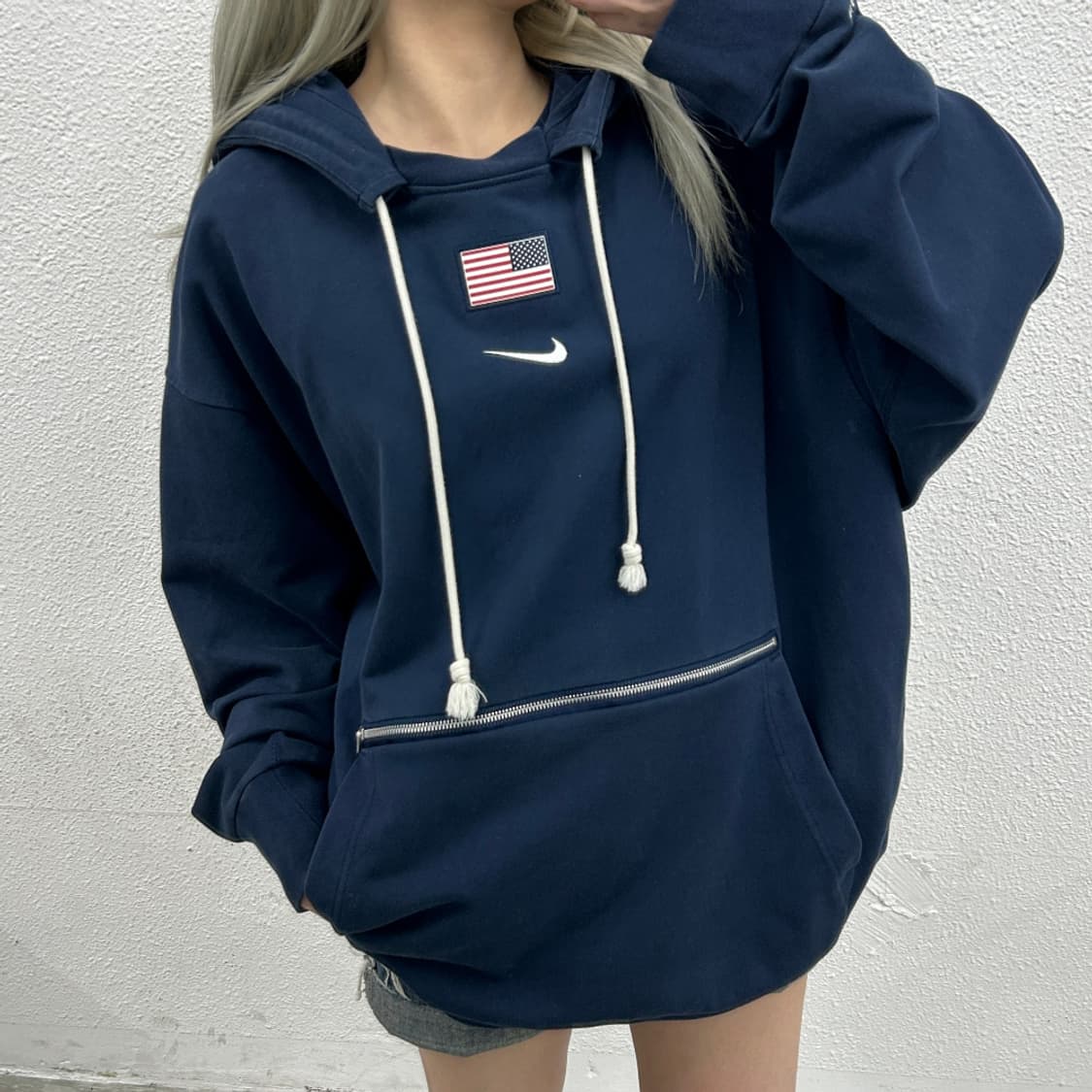 나이키 USA 성조기 네이비 포켓 후드 4XL 상품이미지1