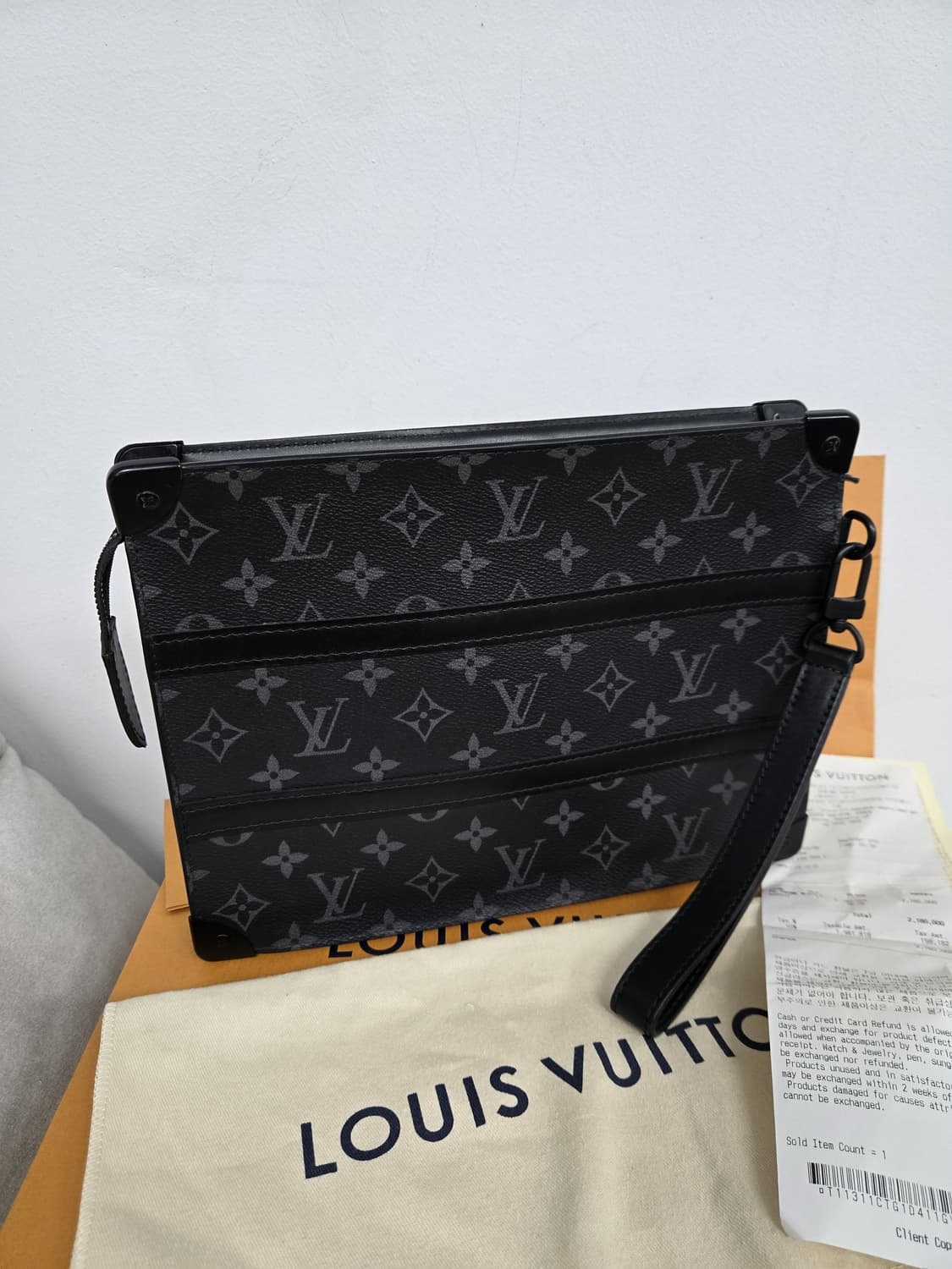[보증서 정품]루이비통 트렁크 클러치백 상품이미지1