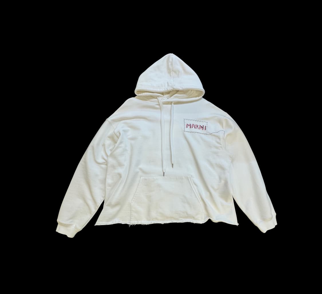 마르니 핸드 스티치 로고 후드티 상품이미지2