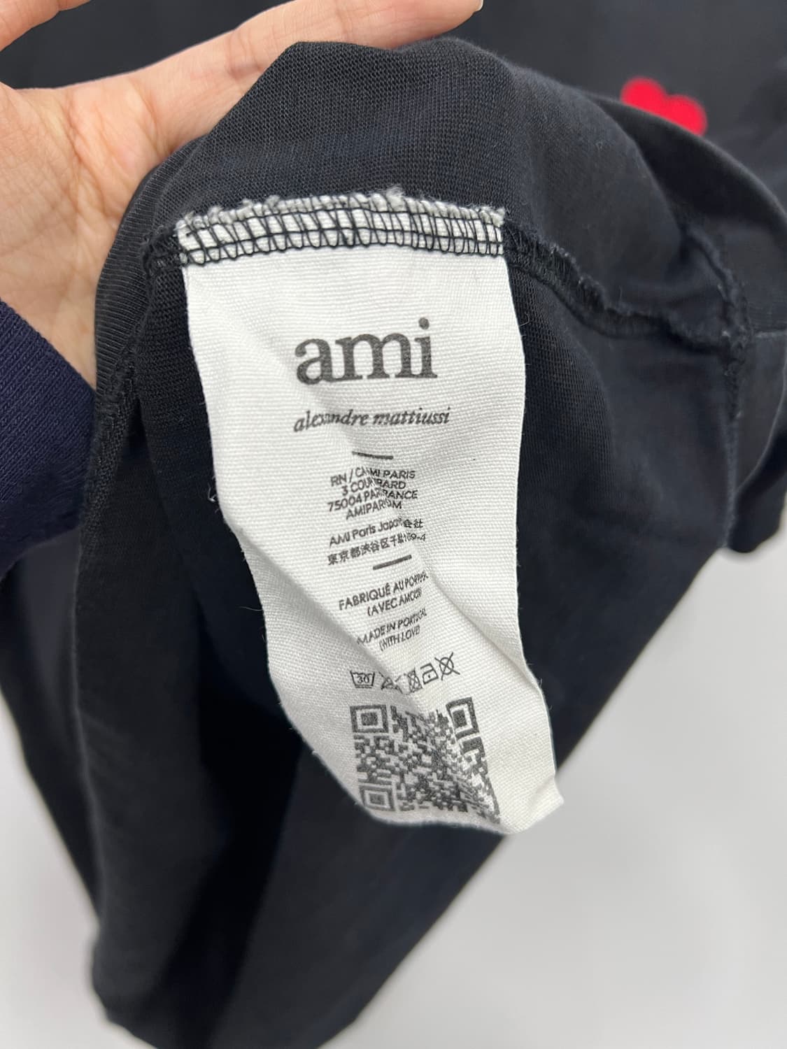 ami 블랙 반팔티 상품이미지3